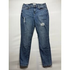 True Religion Women's Distressed Halle Ankle Skinny Denim Jeans - Size 32x27
